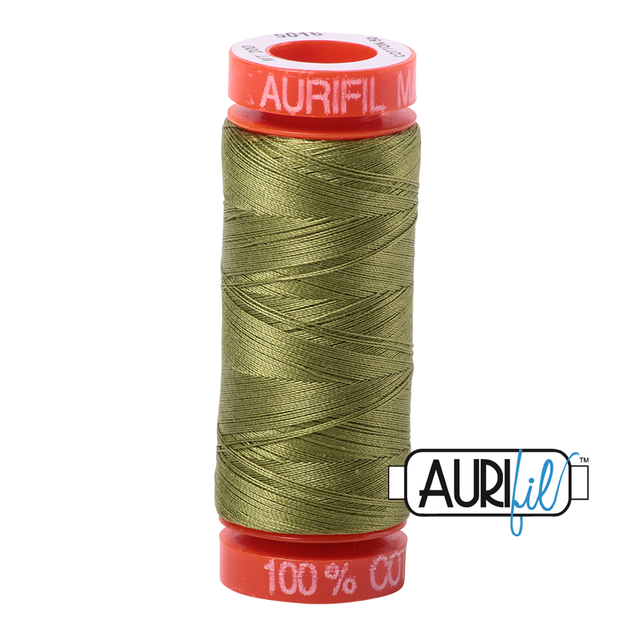 5016 OLIVE GREEN 50 WT MAKO COTTON SMALL SPOOL | 200 MT.