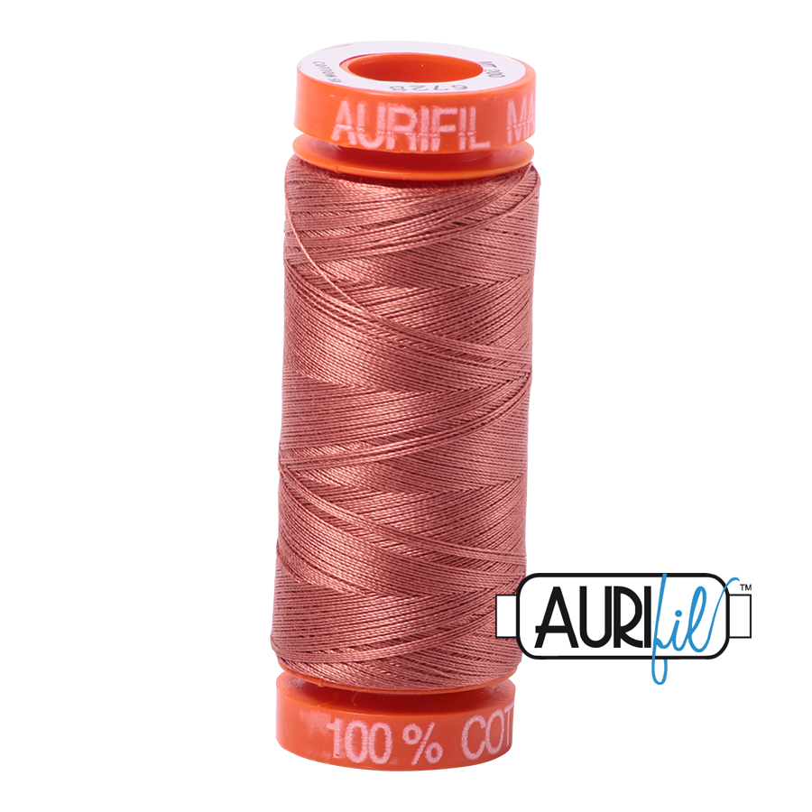 6728 CINNABAR 50 WT MAKO COTTON SMALL SPOOL | 200 MT.