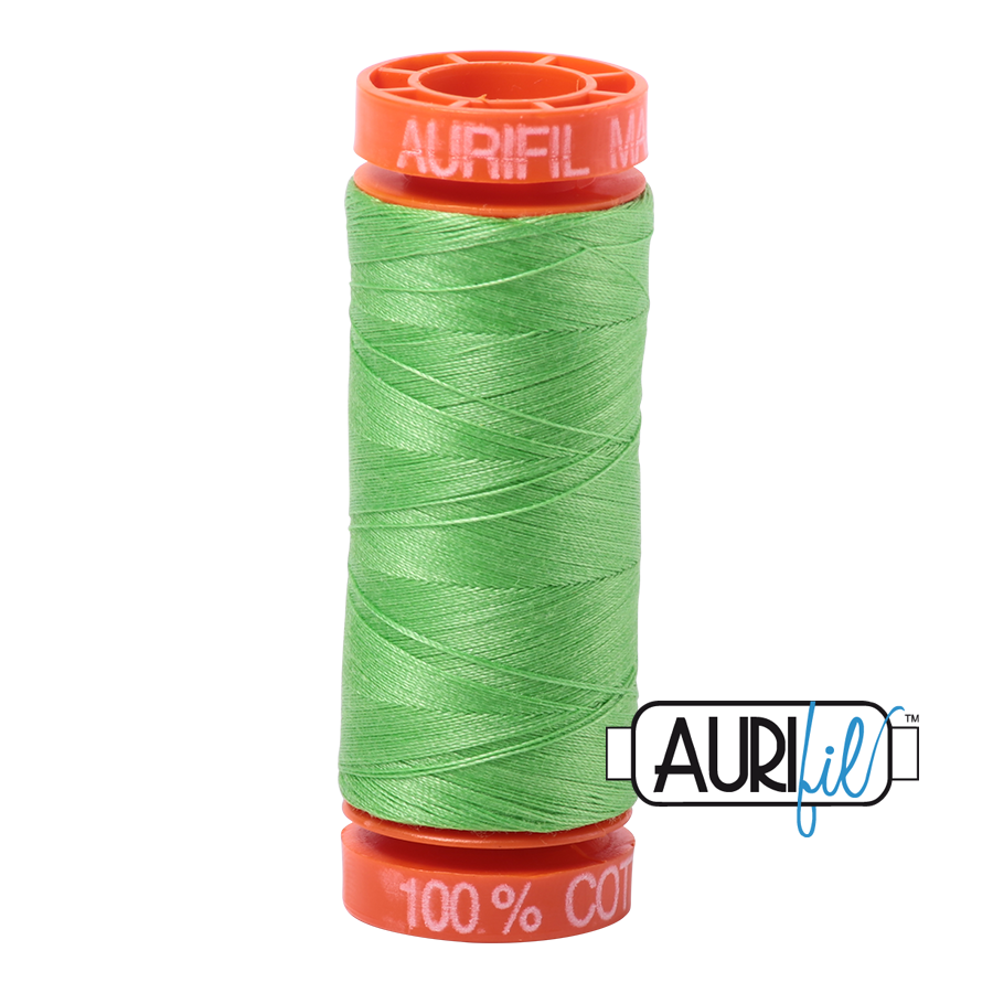 6737 SHAMROCK GREEN 50 WT MAKO COTTON SMALL SPOOL | 200 MT.