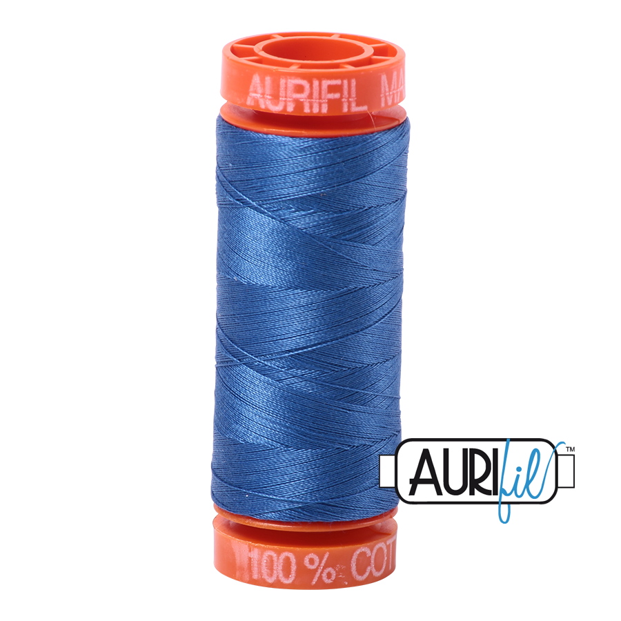 6738 PEACOCK BLUE 50 WT MAKO COTTON SMALL SPOOL | 200 MT.