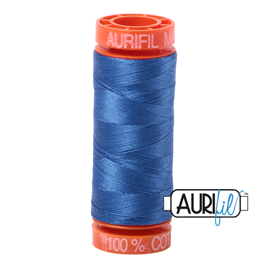 6738 PEACOCK BLUE 50 WT MAKO COTTON SMALL SPOOL | 200 MT.