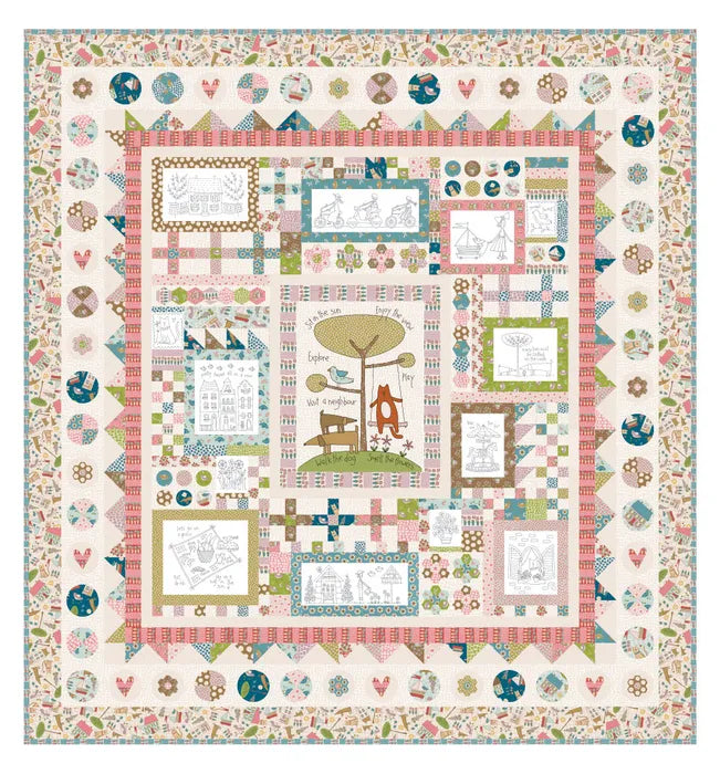 D414 Out & About BOM Quilt Pattern