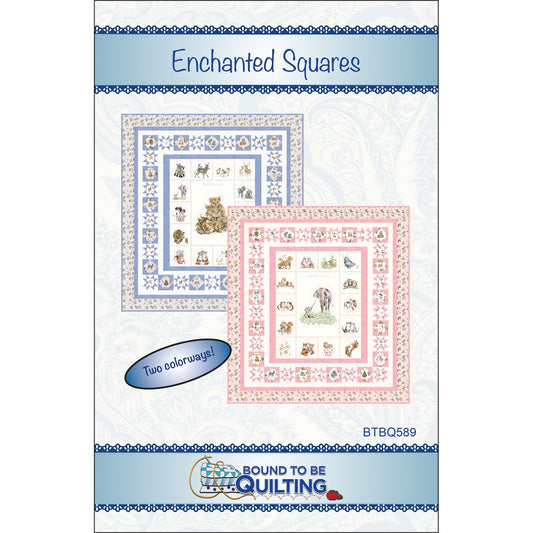 BTBQ589 Enchanted Squares Pattern by Bound to Be Quilting