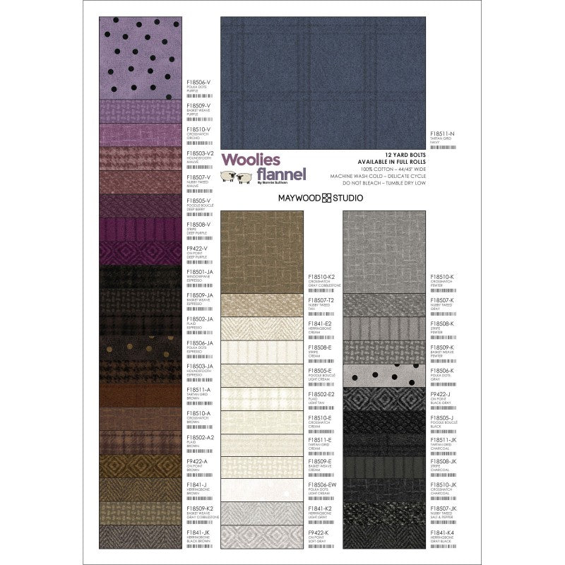 CC-MAS-WOF Woolies Flannel by Bonnie Sullivan for Maywood Studio