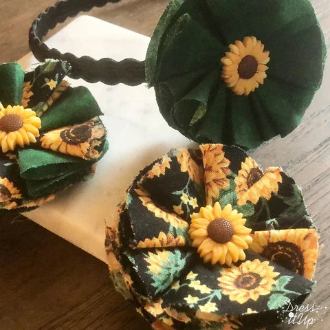 9374 Sunflowers Yellow Summer Autumn Inspired Embellishments