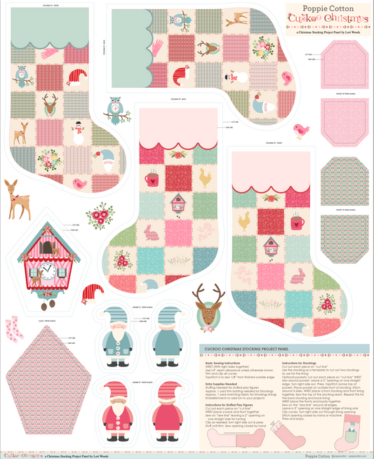 CH271222 Cuckoo Christmas Panel
