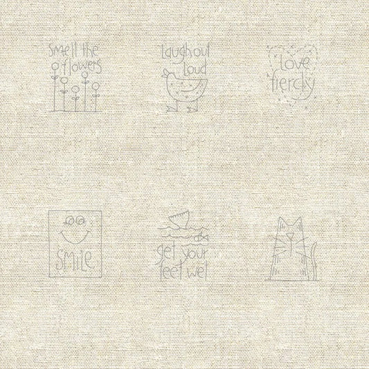 DV3288 STITCHERY PANEL A LETTER TO MY DAUGHTER