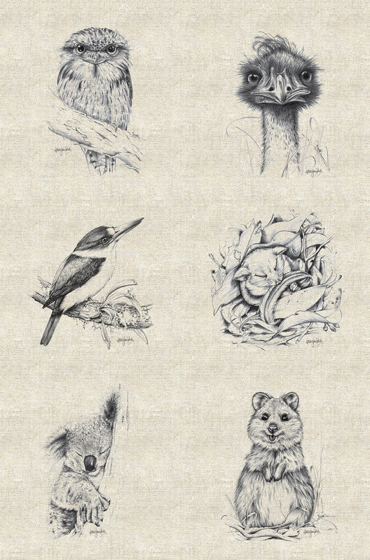 DV3717 WILDLIFE ART LINEN