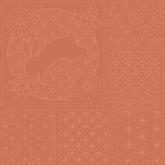 DV4052 SASHIKO PANEL CLAY