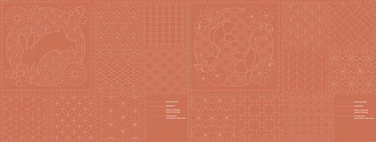 DV4052 SASHIKO PANEL CLAY