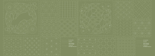 DV4057 SASHIKO PANEL JUNGLE NIGHTS