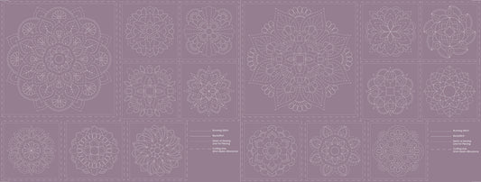 DV4063 MANDALA PANEL FROSTED GRAPE