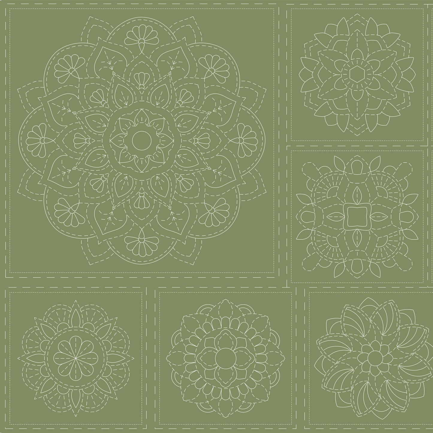 DV4067 MANDALA PANEL JUNGLE NIGHTS