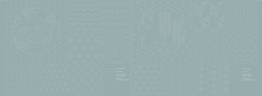 DV4072 BOTANICAL SASHIKO PANEL NOTRE DAME