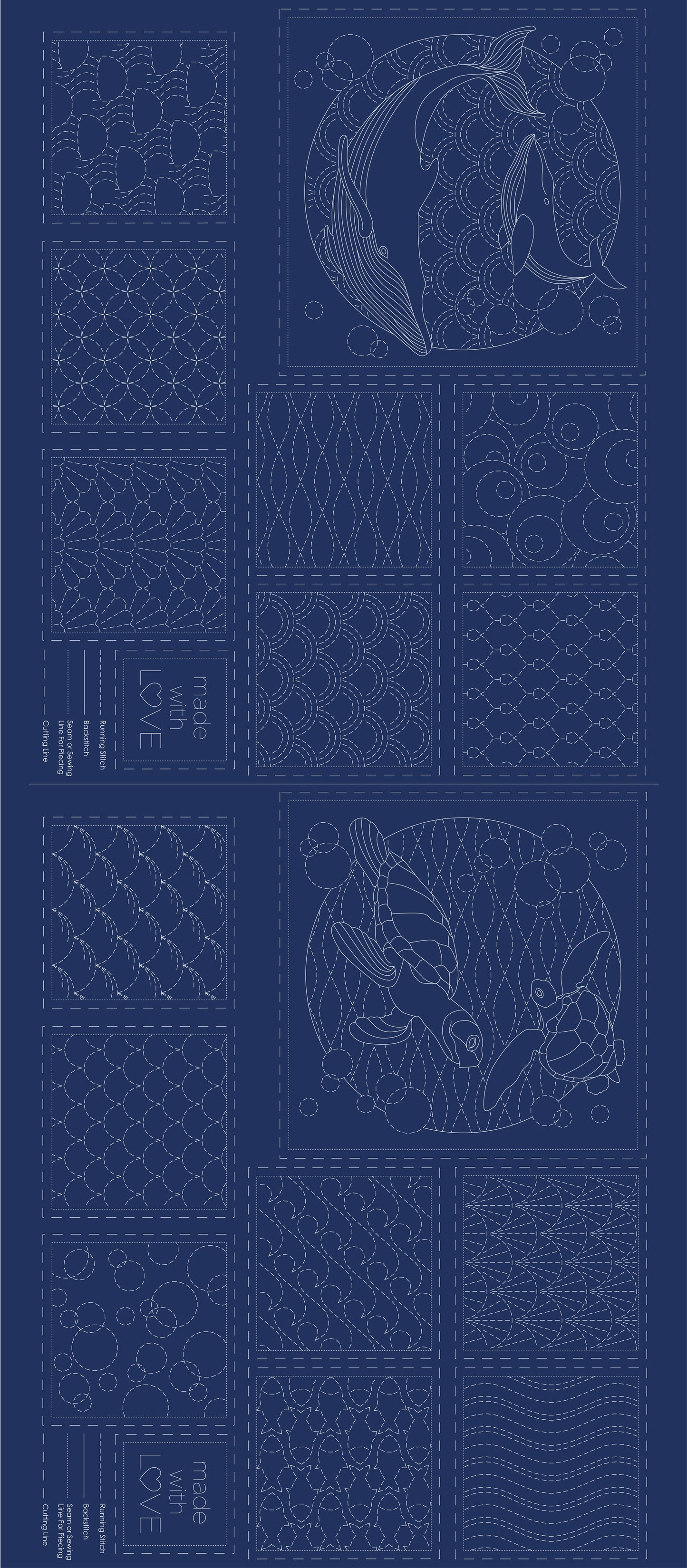DV4091 OCEAN SASHIKO NAVY