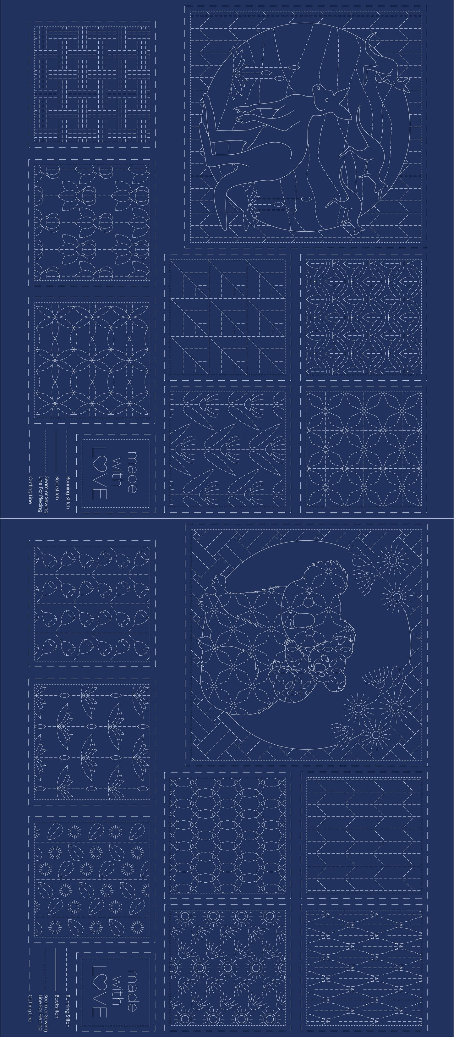 DV4096 FAUNA SASHIKO NAVY