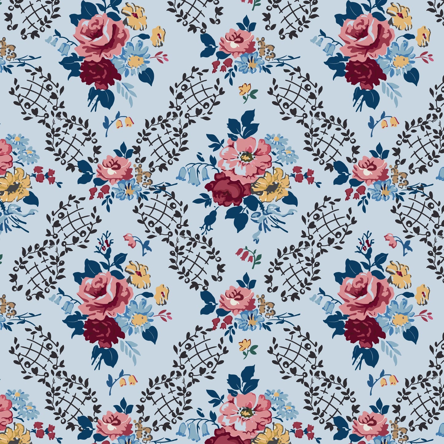 DV6812 FORGET-ME-NOT ROSE PENELOPE BLUE