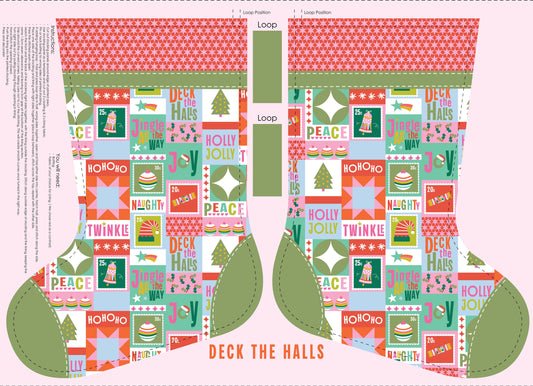 DV6929 DECK THE HALLS STOCKING