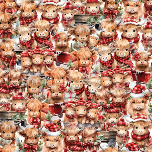 DV6945 SANTA PAWS COWS