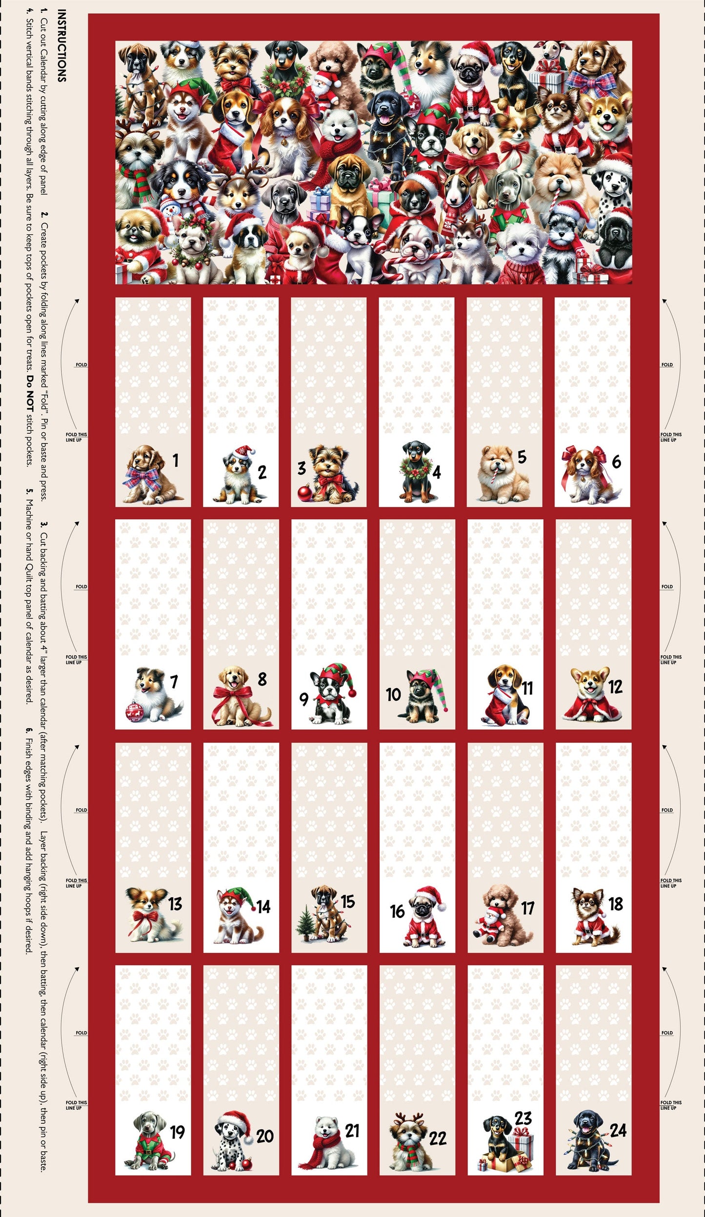 DV6948 SANTA PAWS PUPPY ADVENT