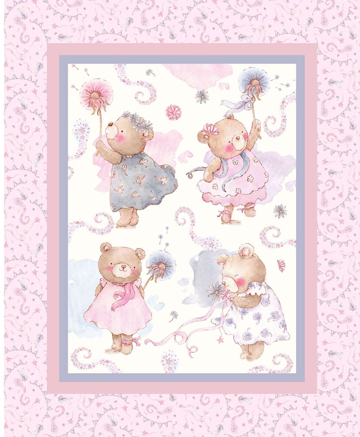 DV7245 JEN DIGITAL - BALLERINA COT PANEL