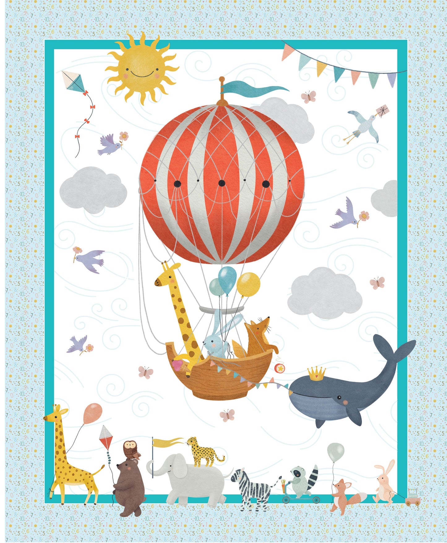 DV7251 LITTLE ADVENTURE COT PANEL