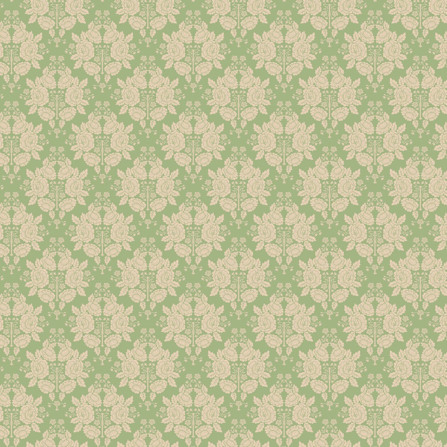 DV7309 Molly & May Green Damask