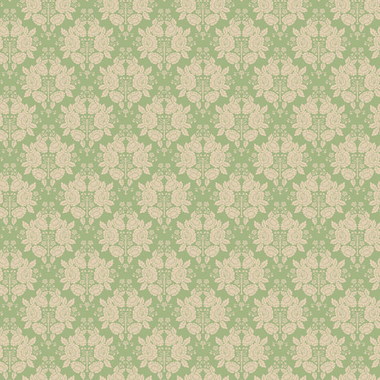DV7309 Molly & May Green Damask