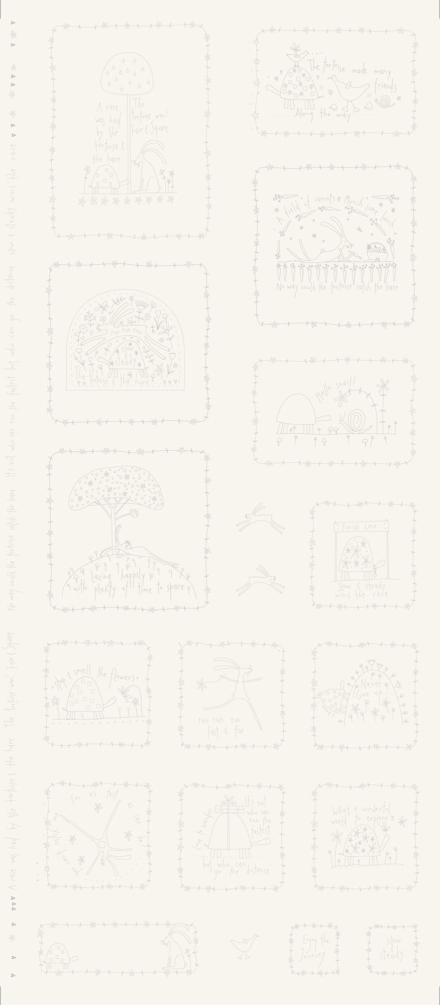 DV7441 SLOW & STEADY STITCHERY PANEL