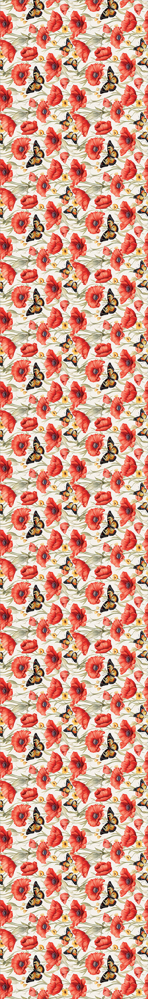 DV7455 WIDELOADS 108" POPPY + BUTTERFLIES