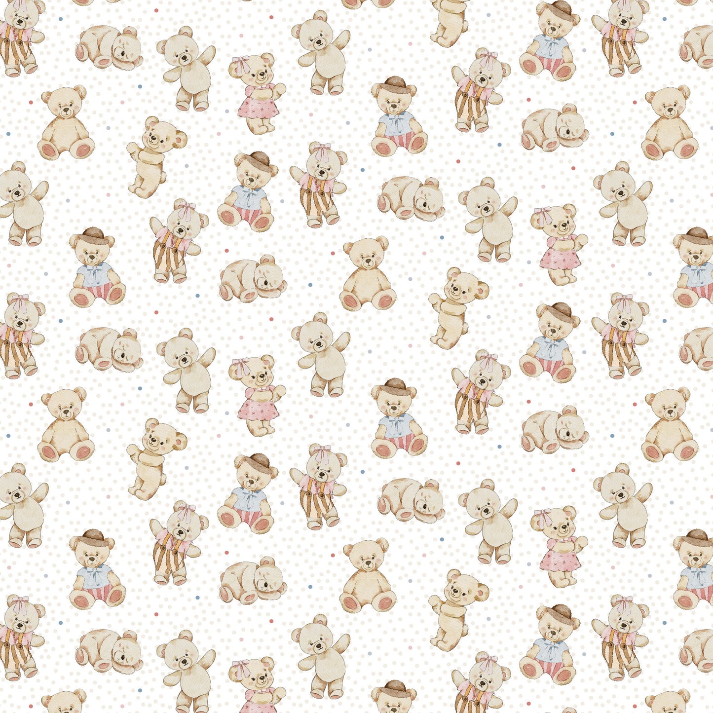 DV7892 Cot Panels Bed Buds Bear Coordinate