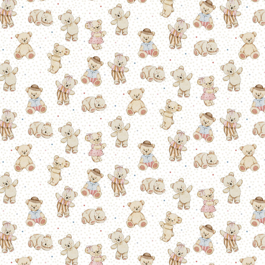 DV7892 Cot Panels Bed Buds Bear Coordinate