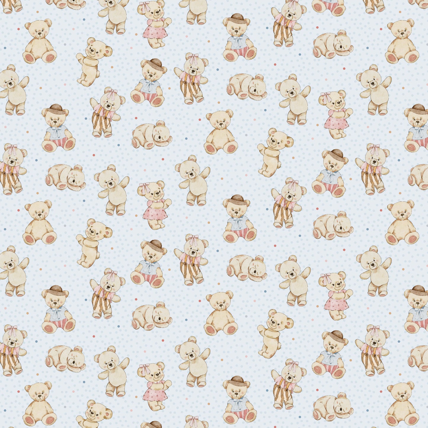 DV7893 Cot Panels Bed Buds Bear Coordinate