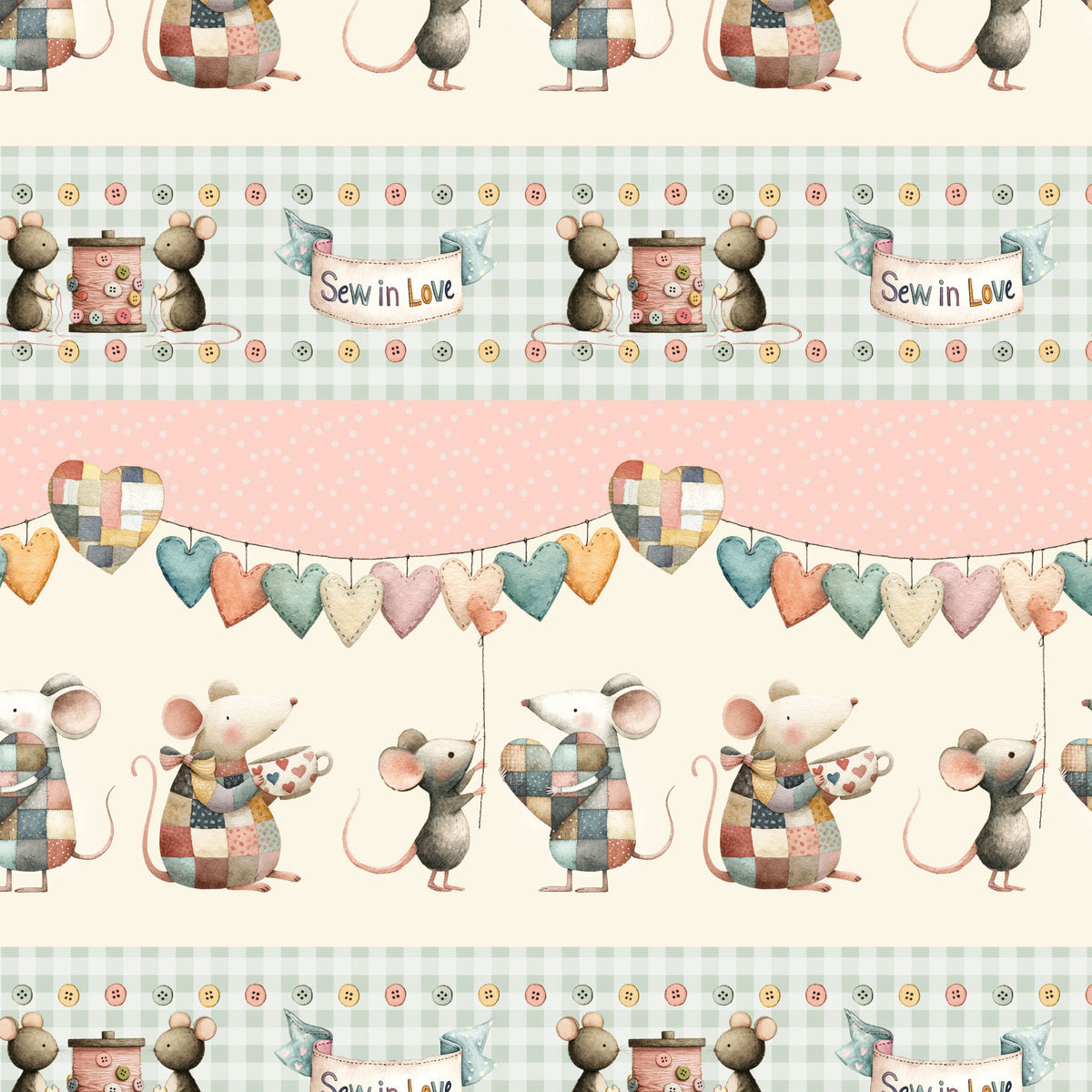 DV8131 Of Mice & Thread Border