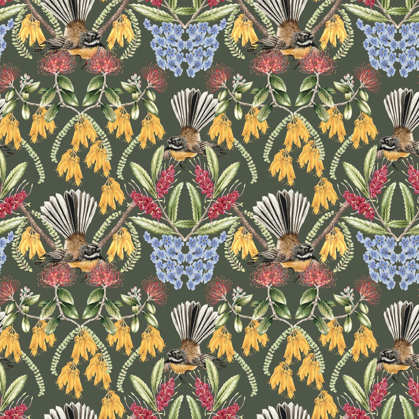 DV8160 Birds & Blooms