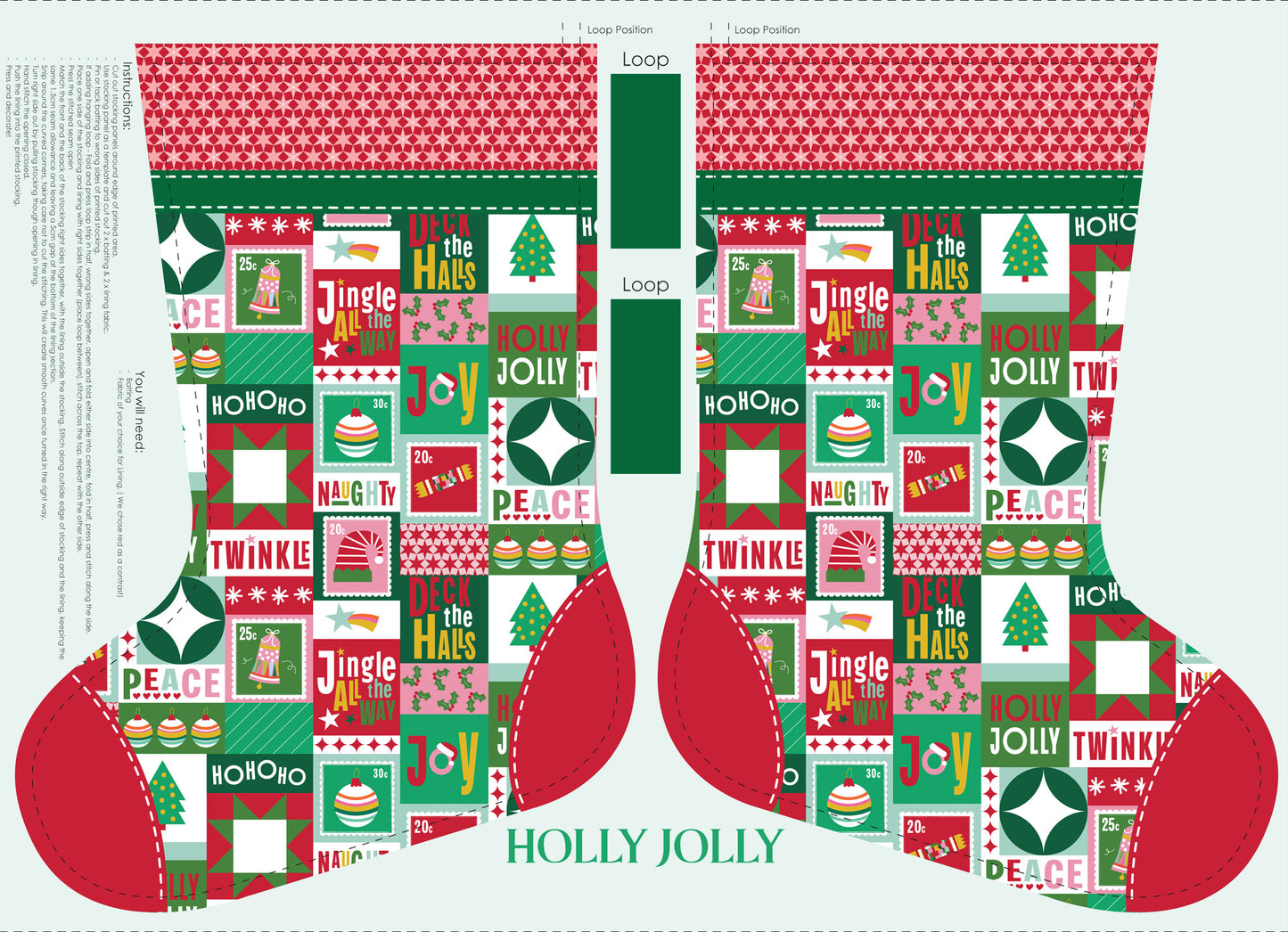 DVC1230 Holly Jolly Stocking