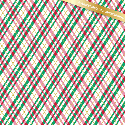 DVC1234 Holly Jolly Plaid Metallic