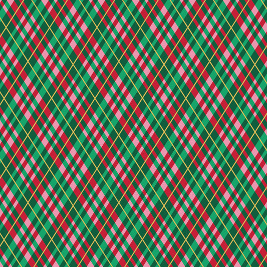 DVC1235 Holly Jolly Plaid Metallic