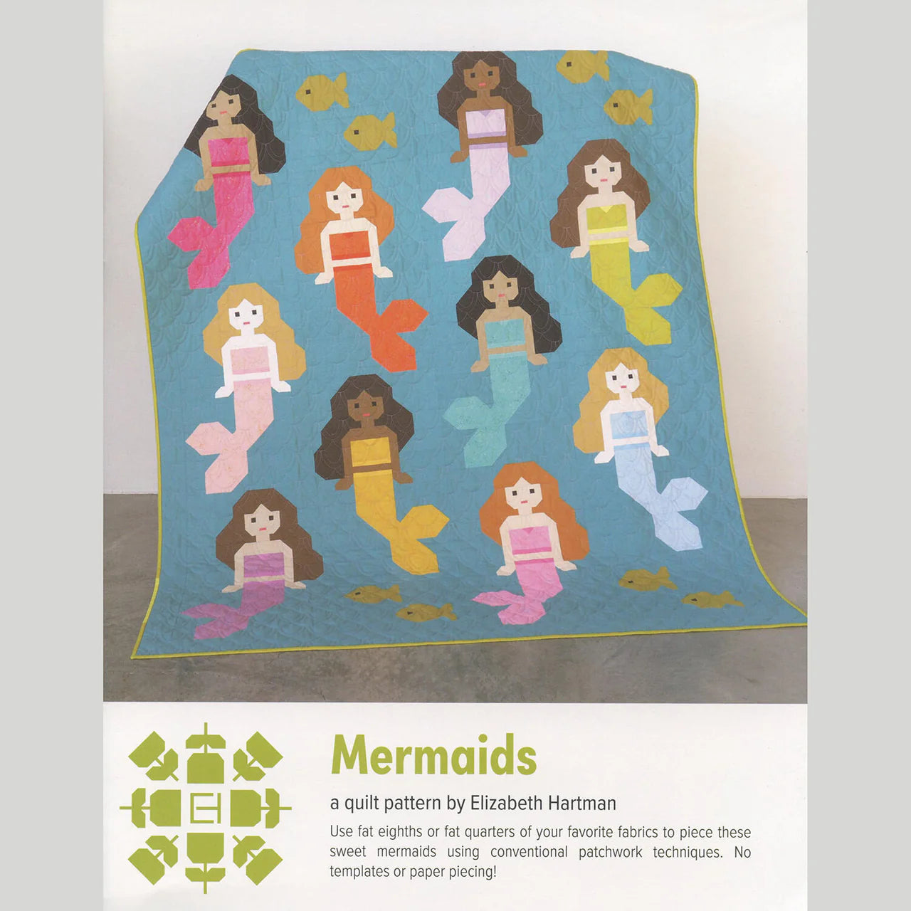 EHP082 Mermaids Pattern by Elizabeth Hartman