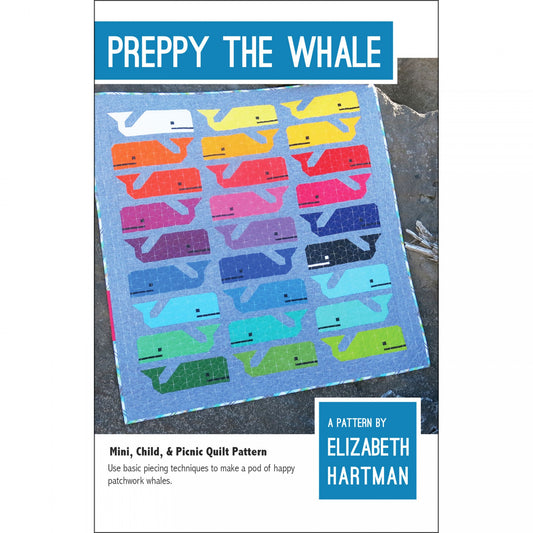 EHP014 Preppy the Whale Pattern by Elizabeht Hartman