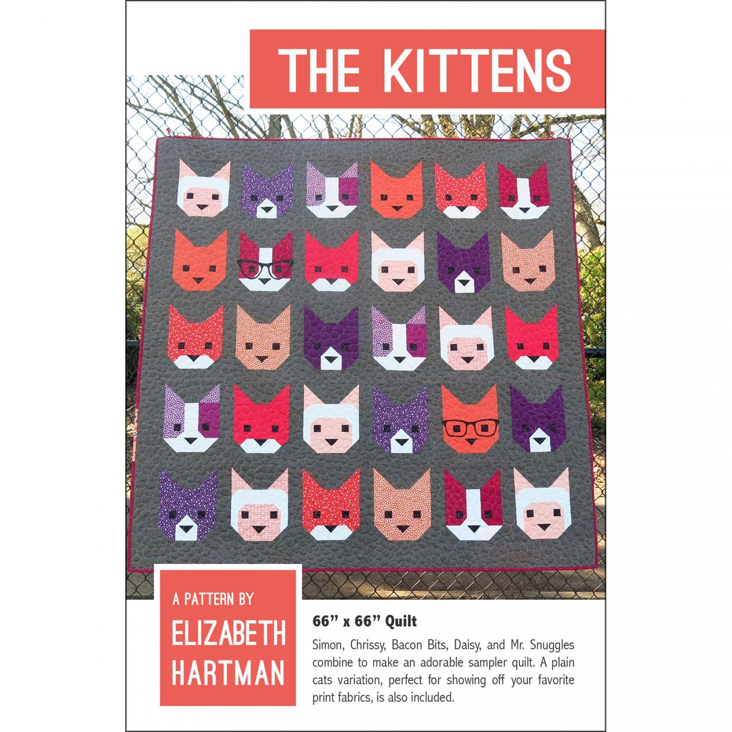 EHP019 The Kittens Pattern by Elizabeht Hartman