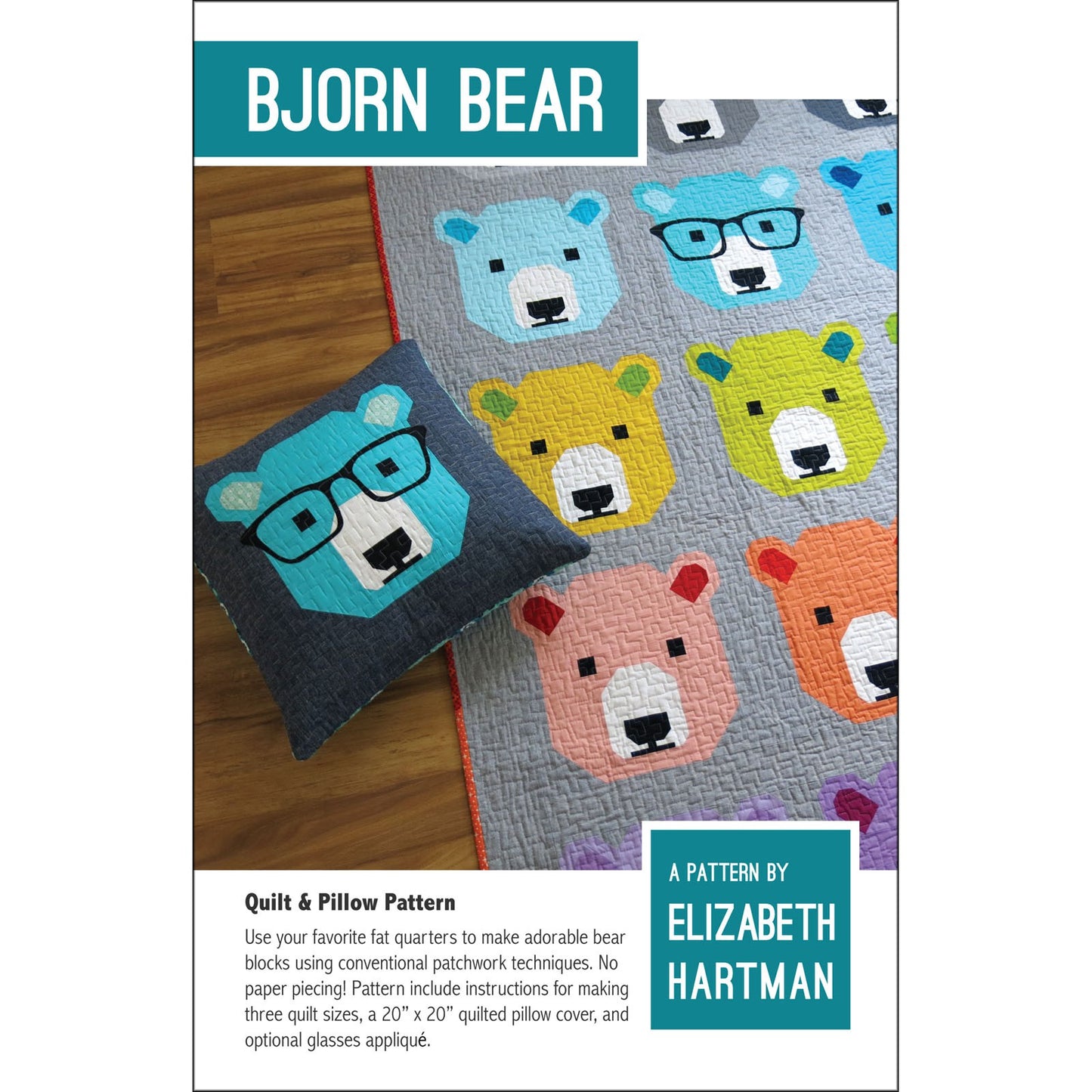 EHP028 Bjorn Bear Pattern by Elizabeht Hartman