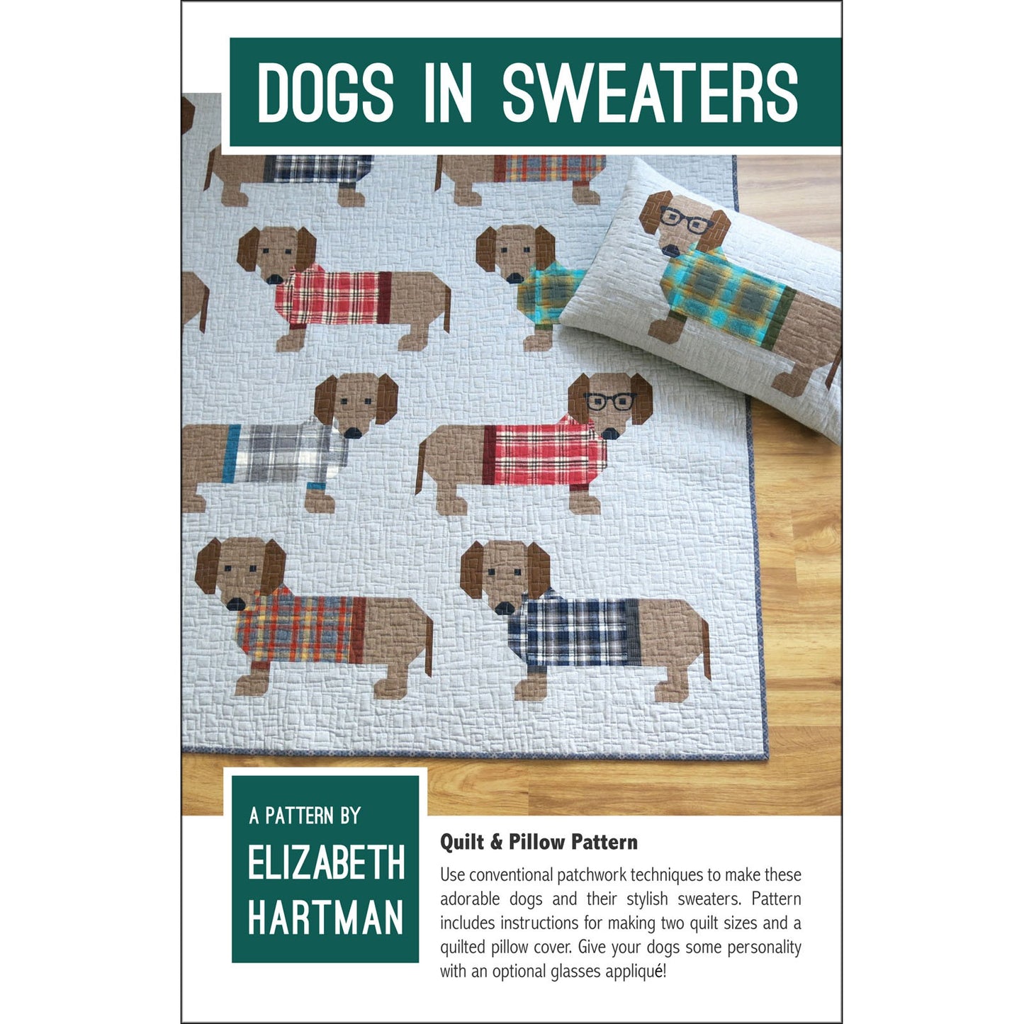 EHP034 Dogs in Sweaters Pattern by Elizabeht Hartman