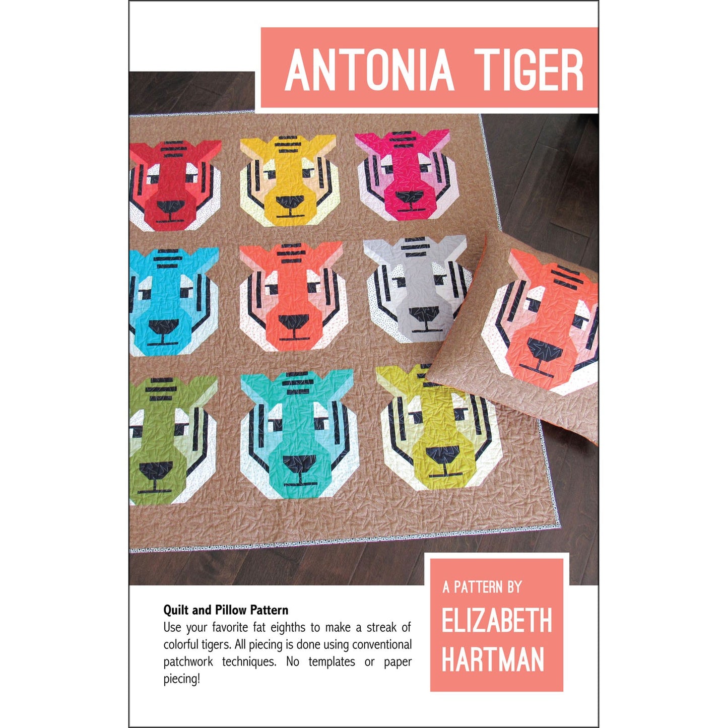 EHP053 Antonia Tiger Pattern by Elizabeht Hartman