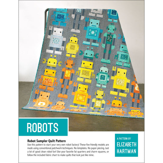 EHP066 Robots Pattern by Elizabeht Hartman