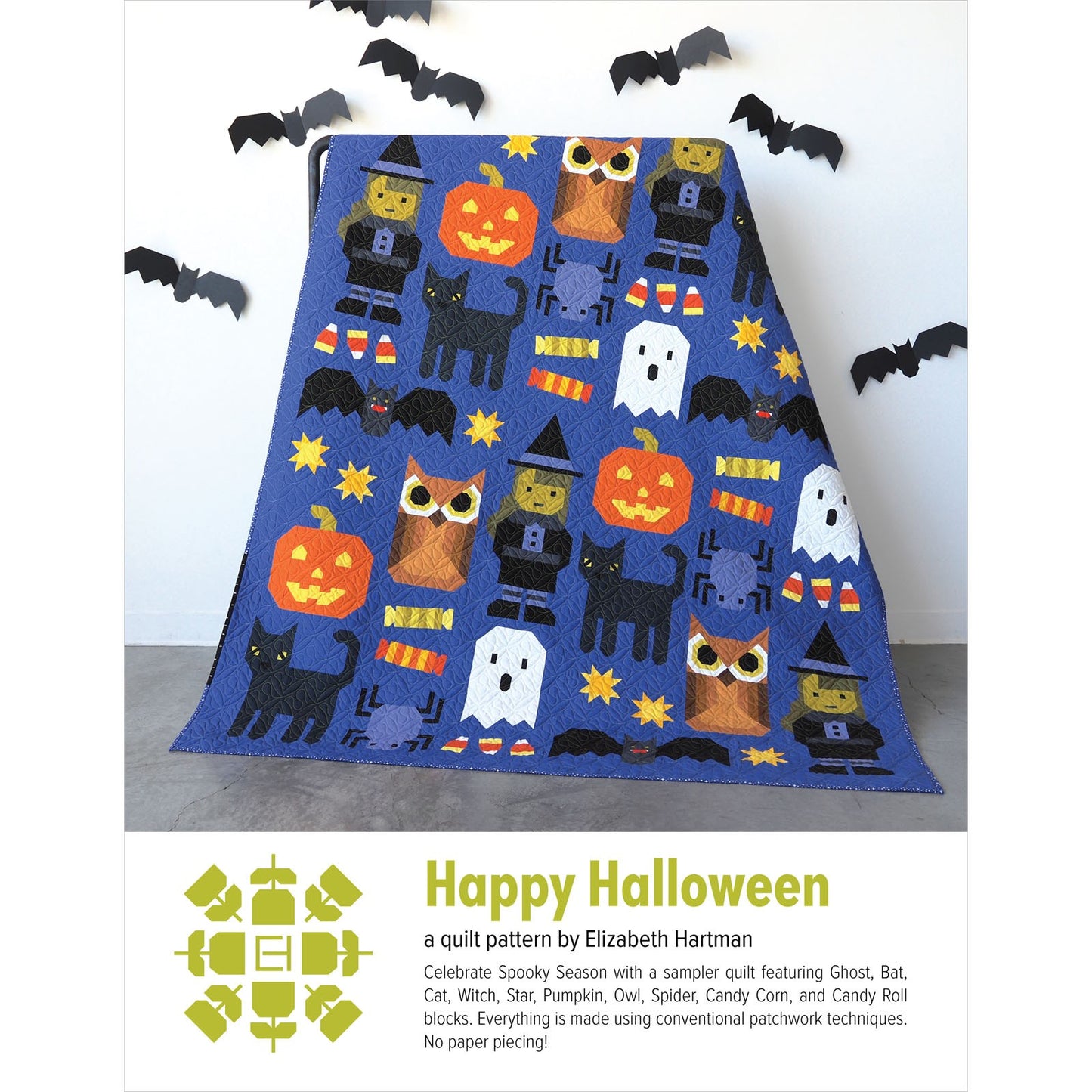 EHP077 Happy Halloween Pattern by Elizabeth Hartman