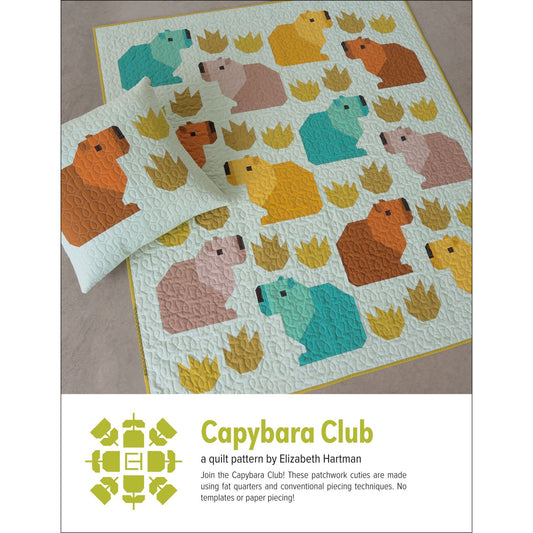 EHP084 Capybara Club Pattern by Elizabeth Hartman