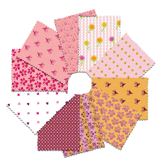 FB4FQSF.OLDQUILTSPINK Old Quilts, New Life Fat Quarter - Pink - 10pcs