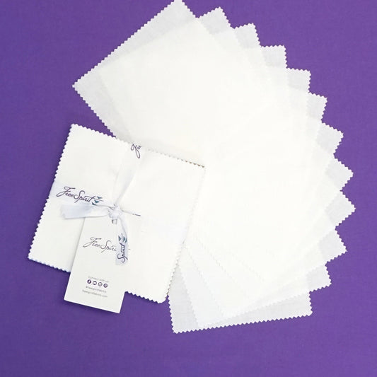 FB6CPDE.ARWHT Solids Designer Essentials - 5in Charm Pack - 42pcs