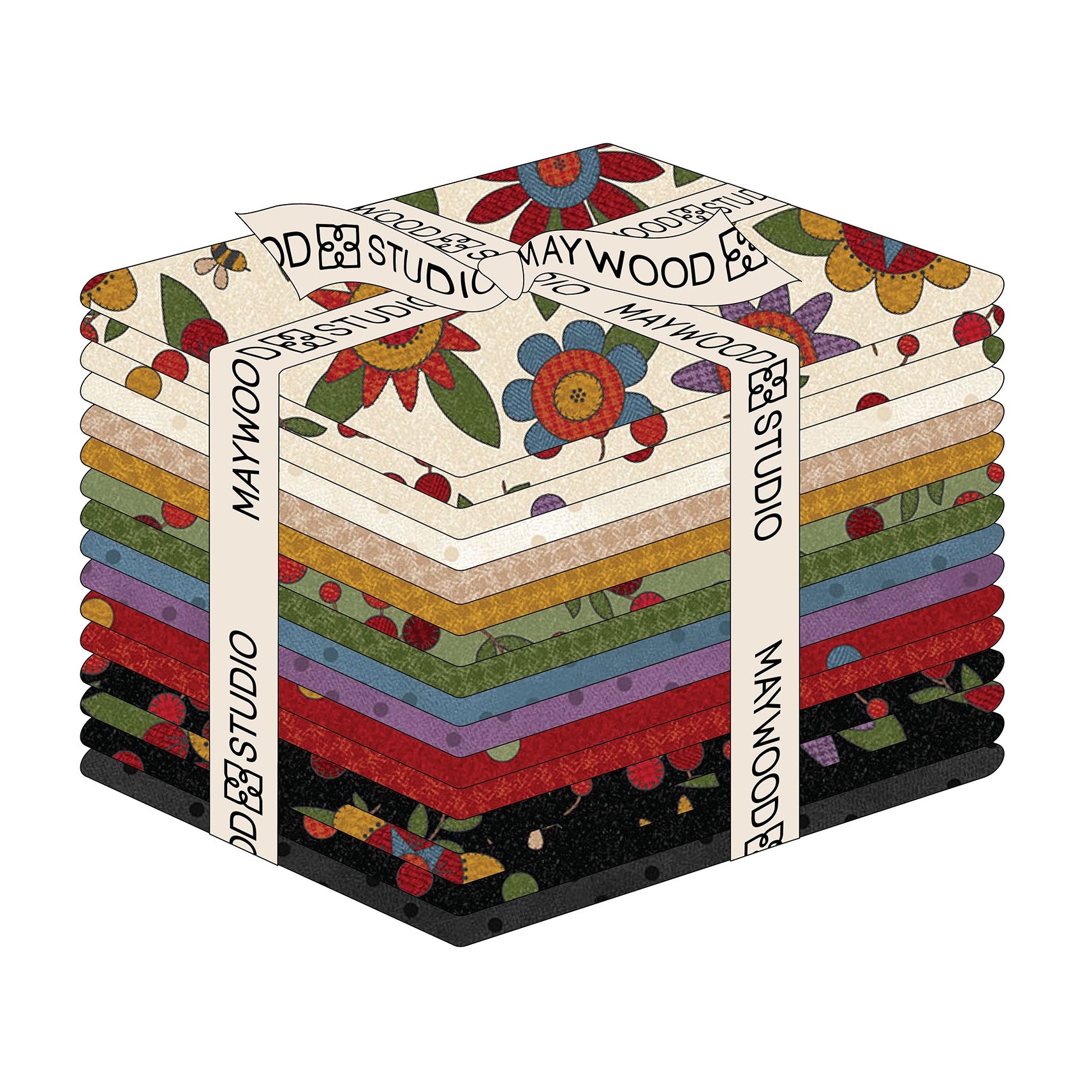 FQ-MASPEFF Penny Flower Flannel by Bonnie Sullivan from Maywood Studio